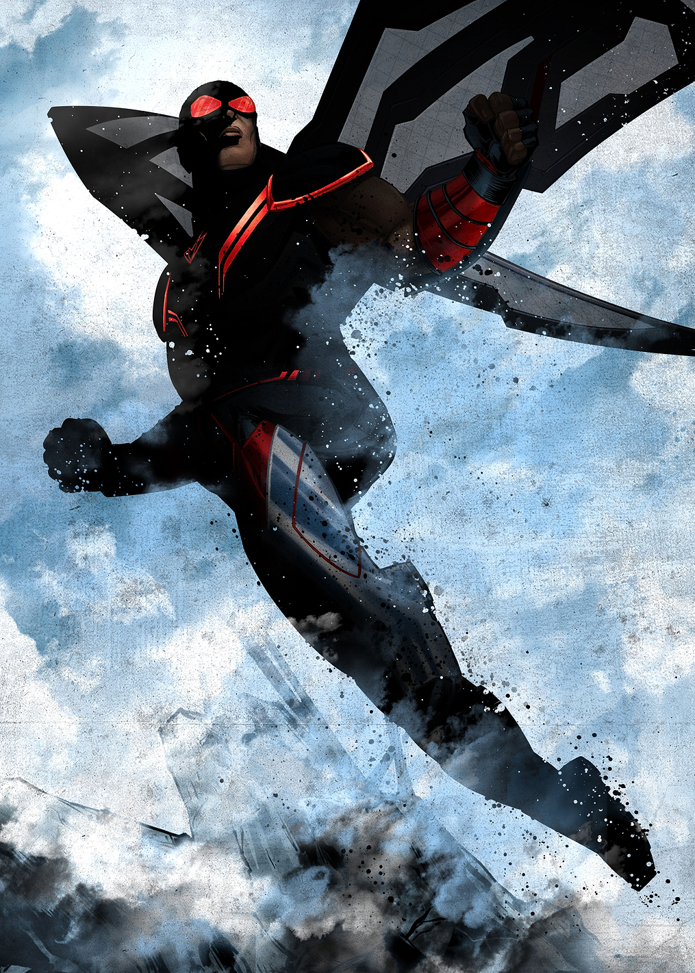 Dark Edition Falcon: постер из коллекции Marvel