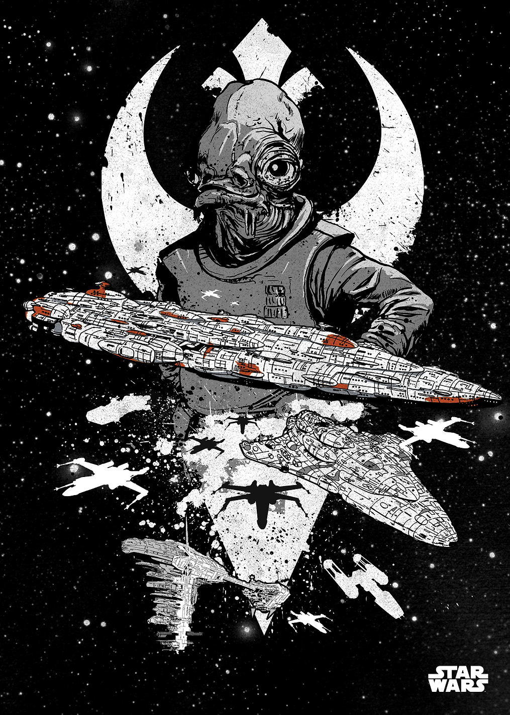Rebel Fleet: постер из коллекции Star Wars
