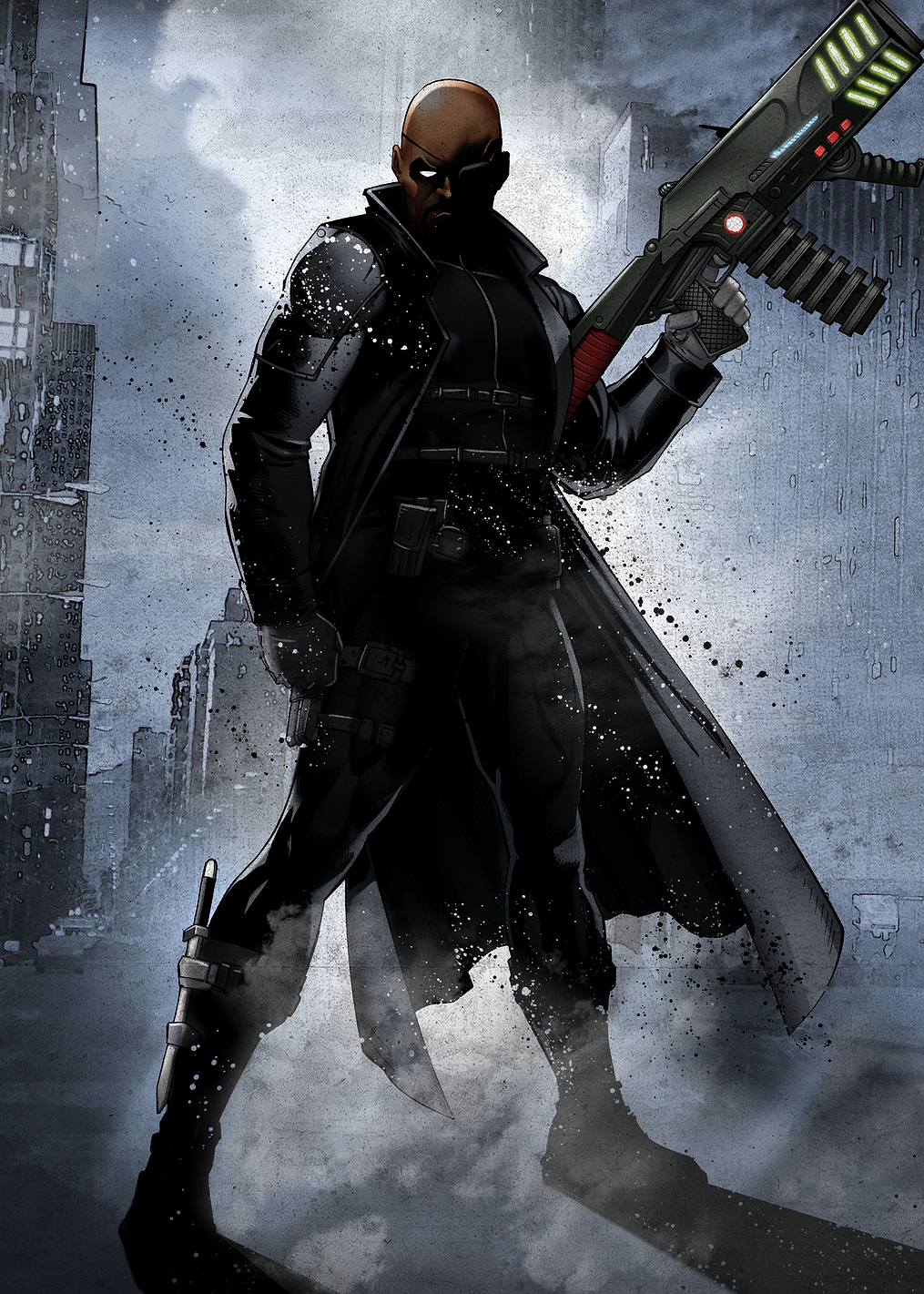 Dark Edition Nick Fury: постер из коллекции Marvel