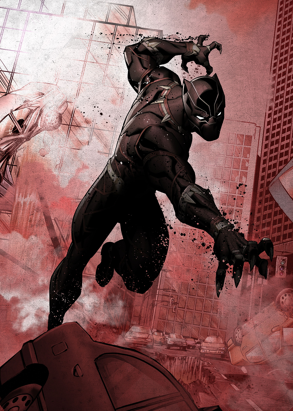 Dark Edition Black Panther: постер из коллекции Marvel