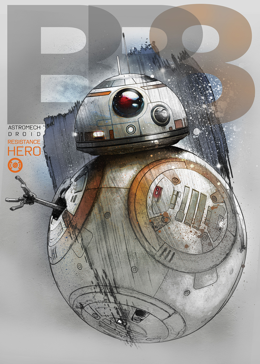 Resistance Hero Droid: постер из коллекции Star Wars