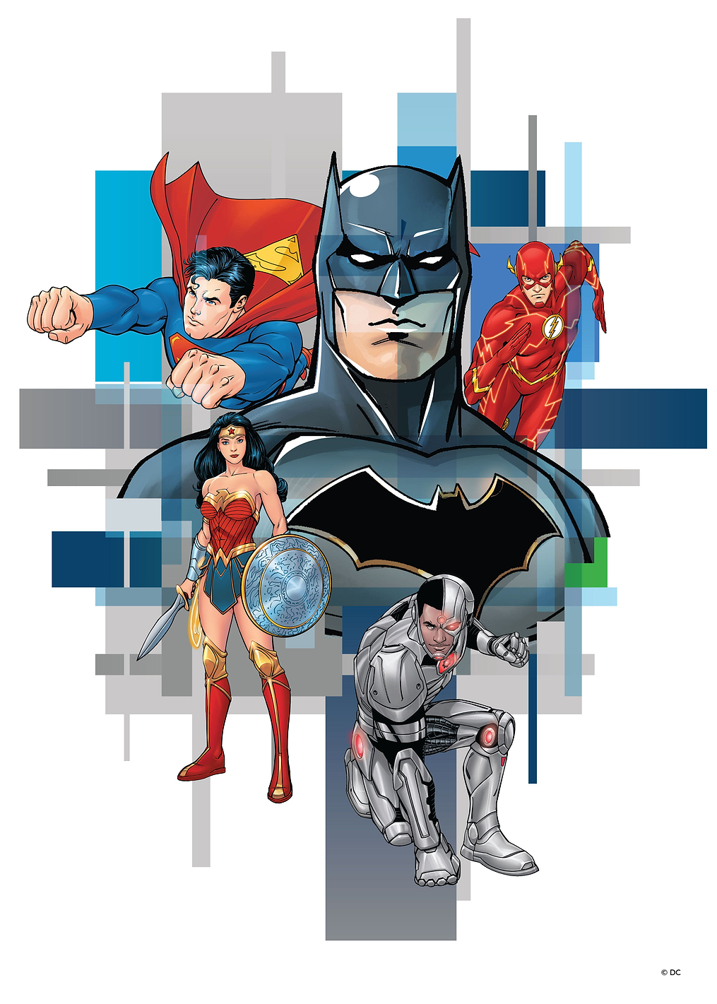 Team Power: постер из коллекции DC Comics