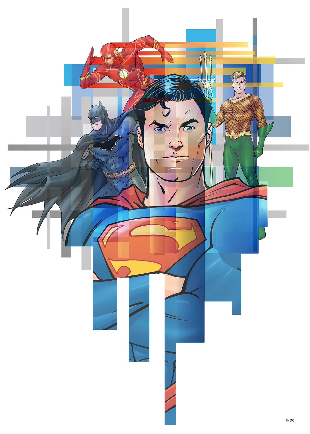 Superhero Meetup: постер из коллекции DC Comics