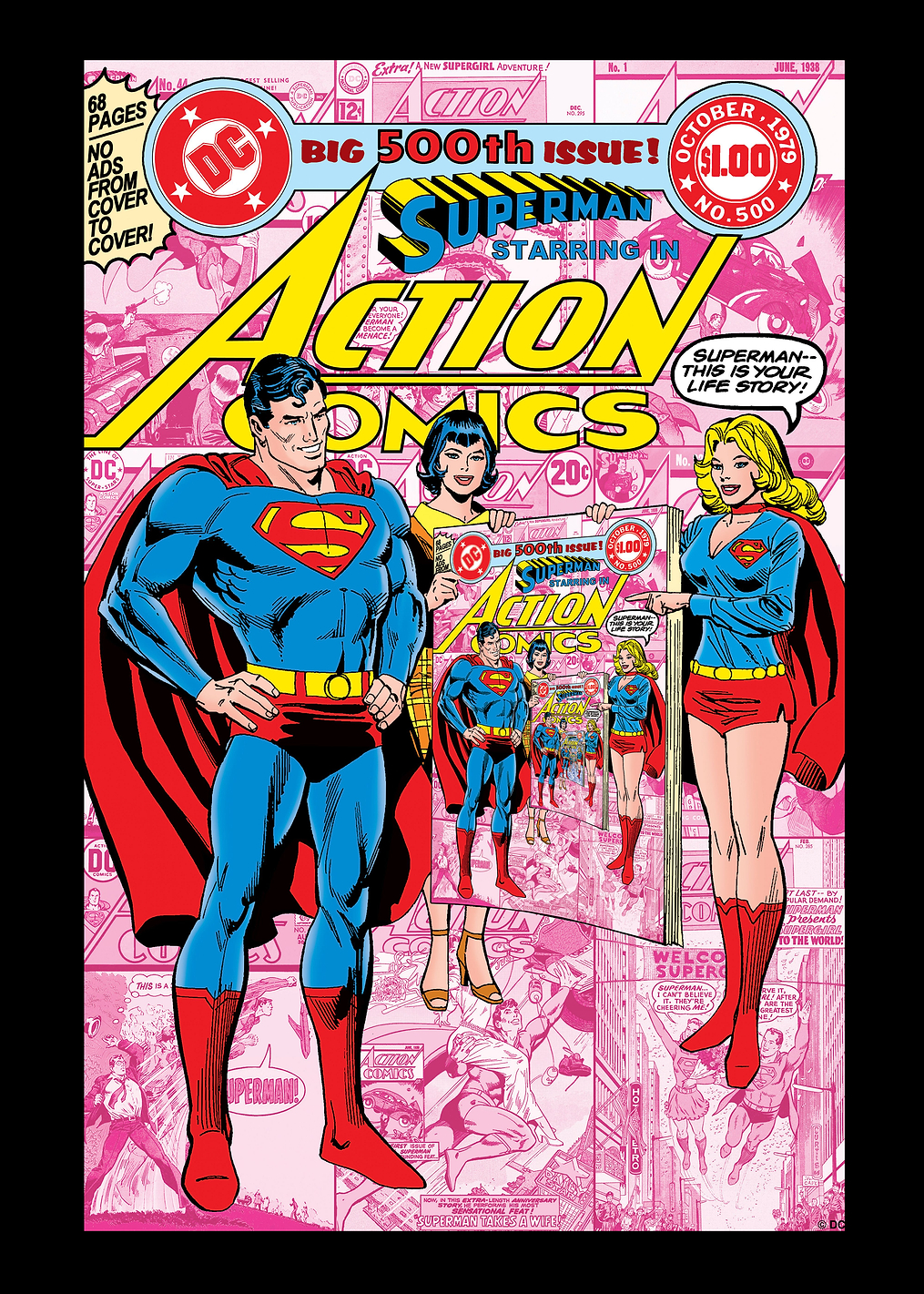 Big 500th Issue: постер из коллекции DC Comics