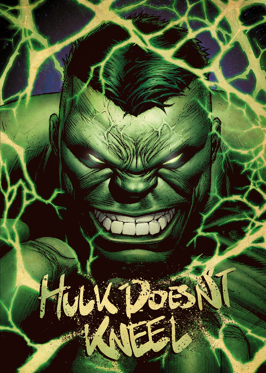 Face of Hulk: постер из коллекции Marvel