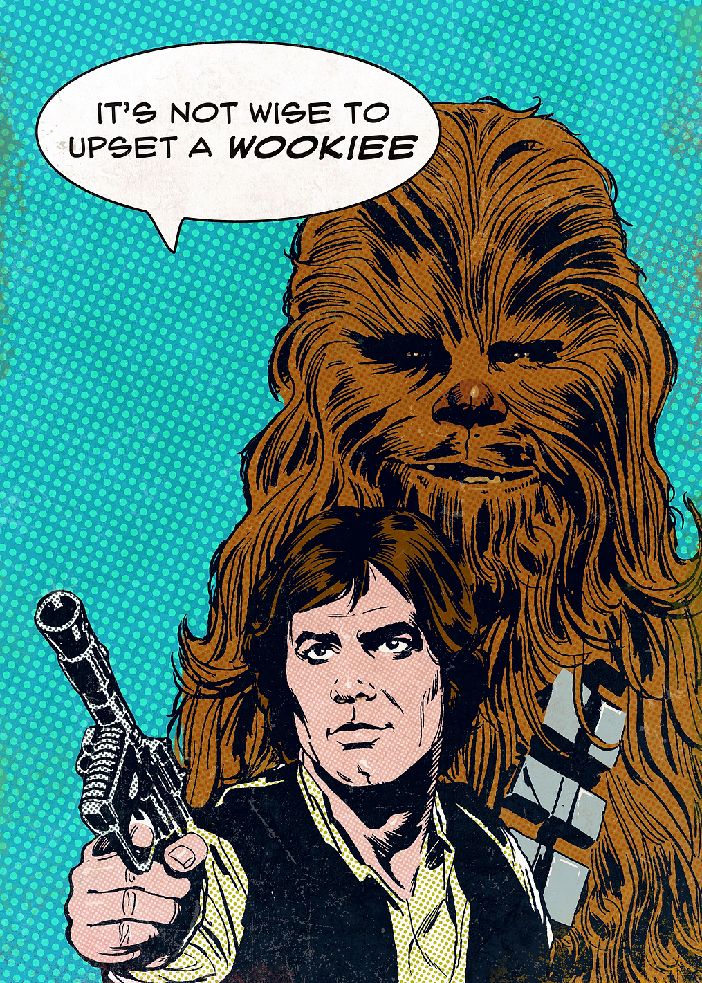 It's not wise to upset a Wookiee: постер из коллекции Star Wars