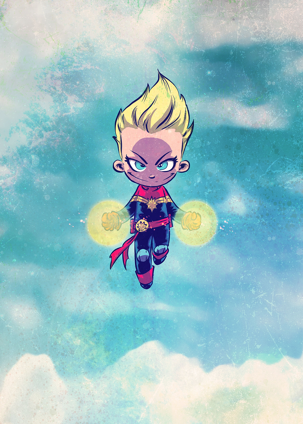Captain Marvel Cartoon: постер из коллекции Marvel