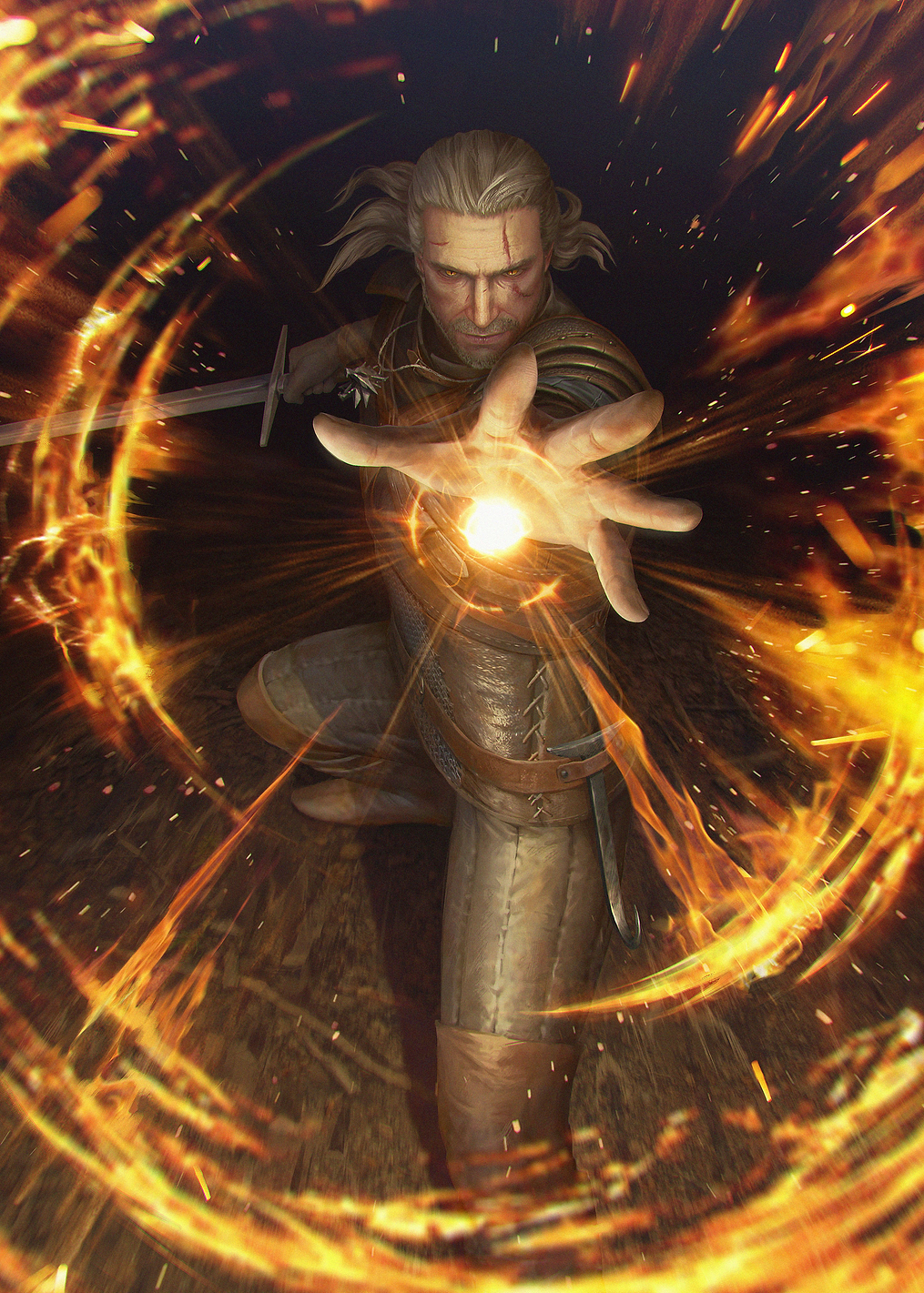 Geralt Igni: постер из коллекции Gwent