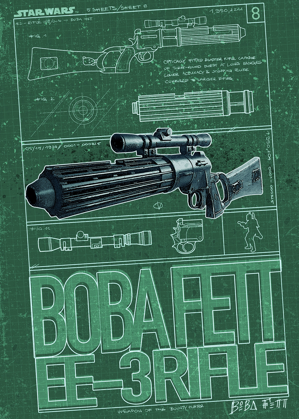 Boba Fett: постер из коллекции Star Wars