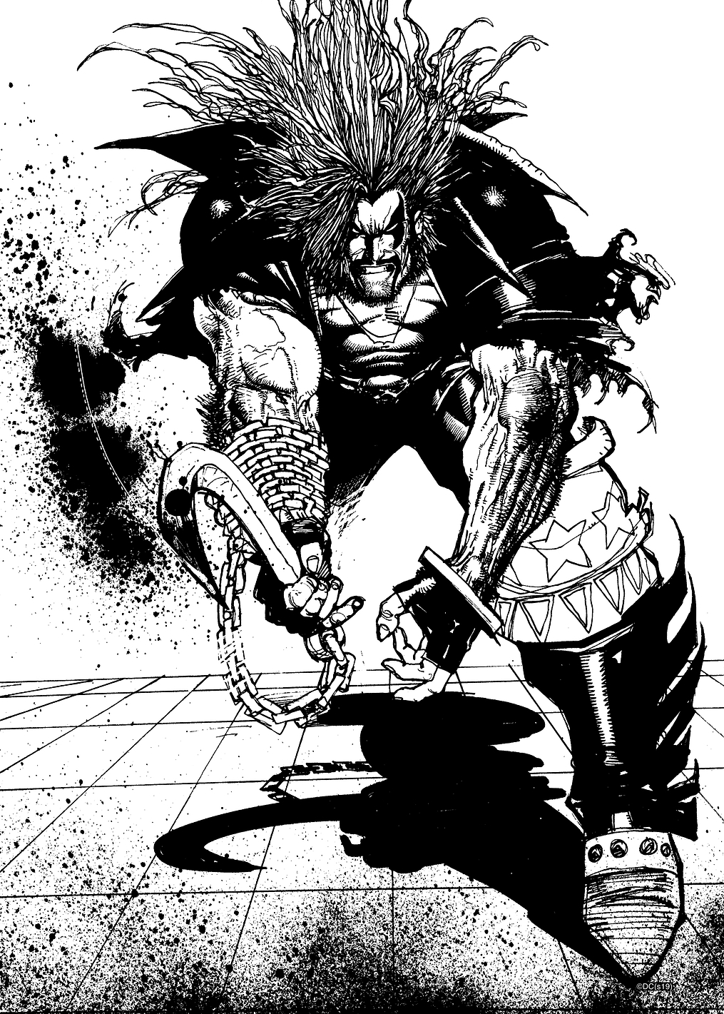 Lobo Black and White: постер из коллекции DC Comics