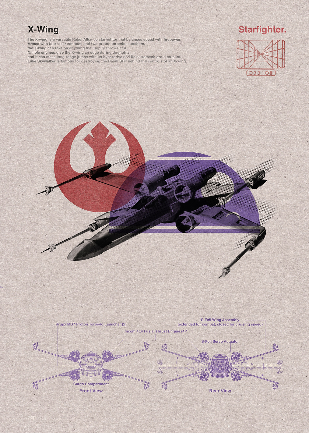 X-Wing: постер из коллекции Star Wars