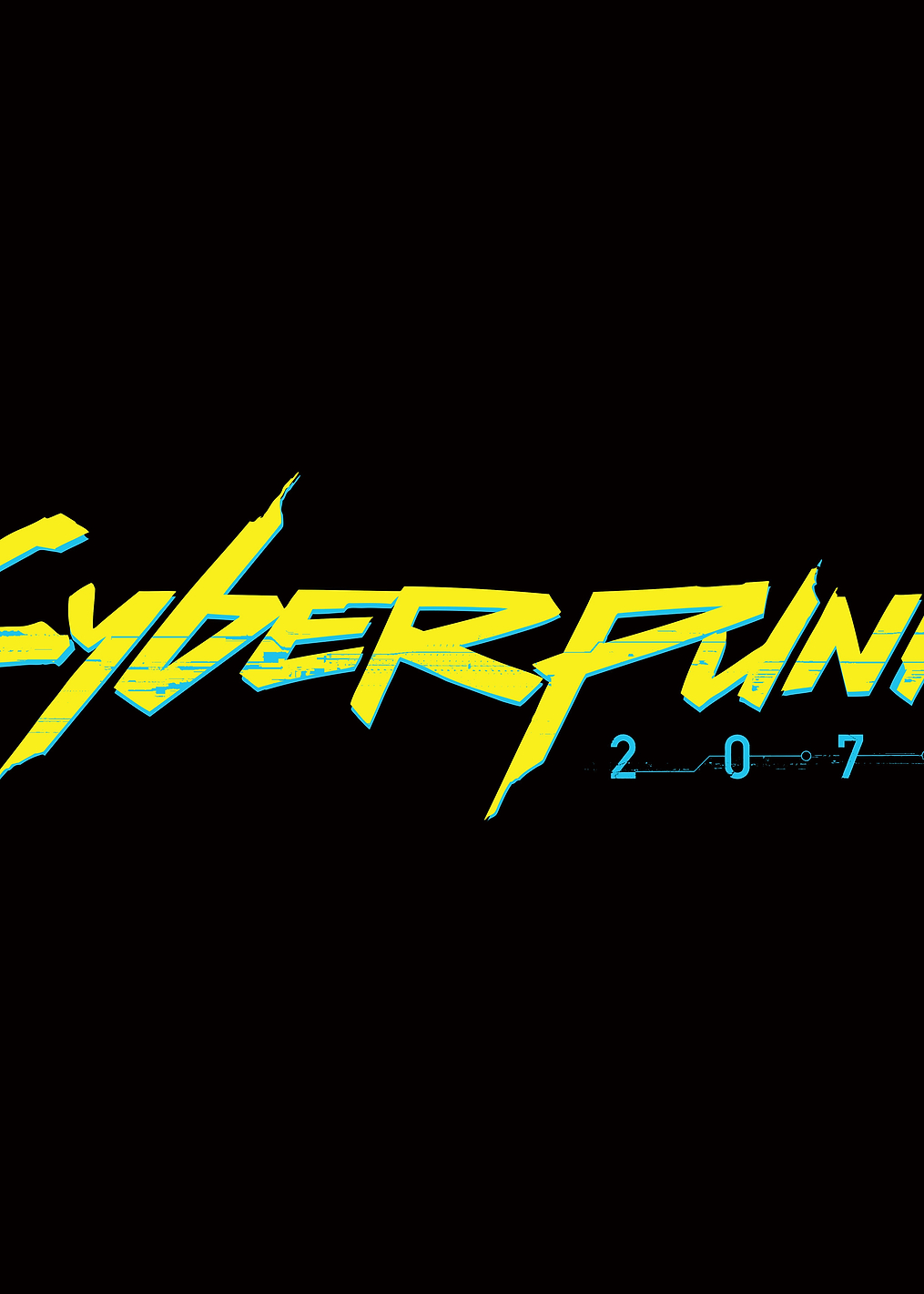 Yellow Logo EN: постер из коллекции Cyberpunk 2077