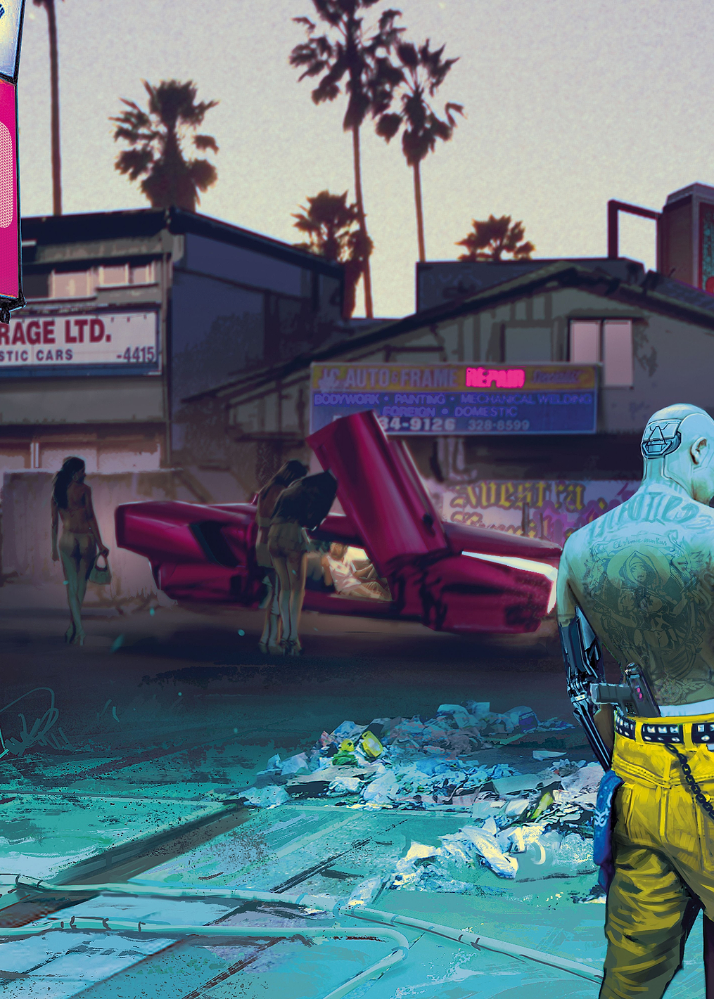 Street life: постер из коллекции Cyberpunk 2077