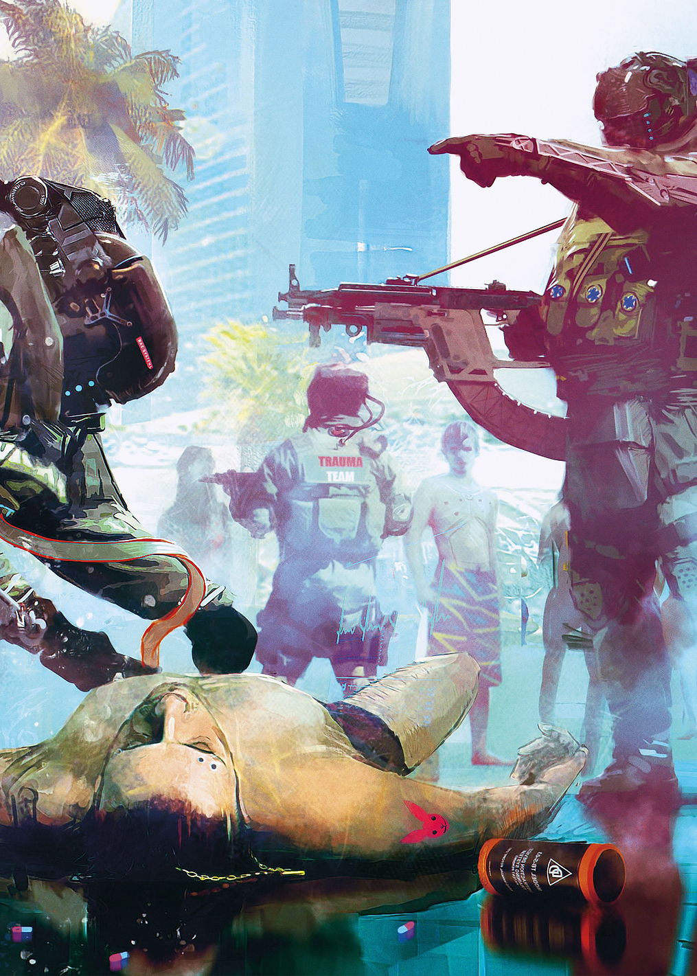 Trauma team in action: постер из коллекции Cyberpunk 2077