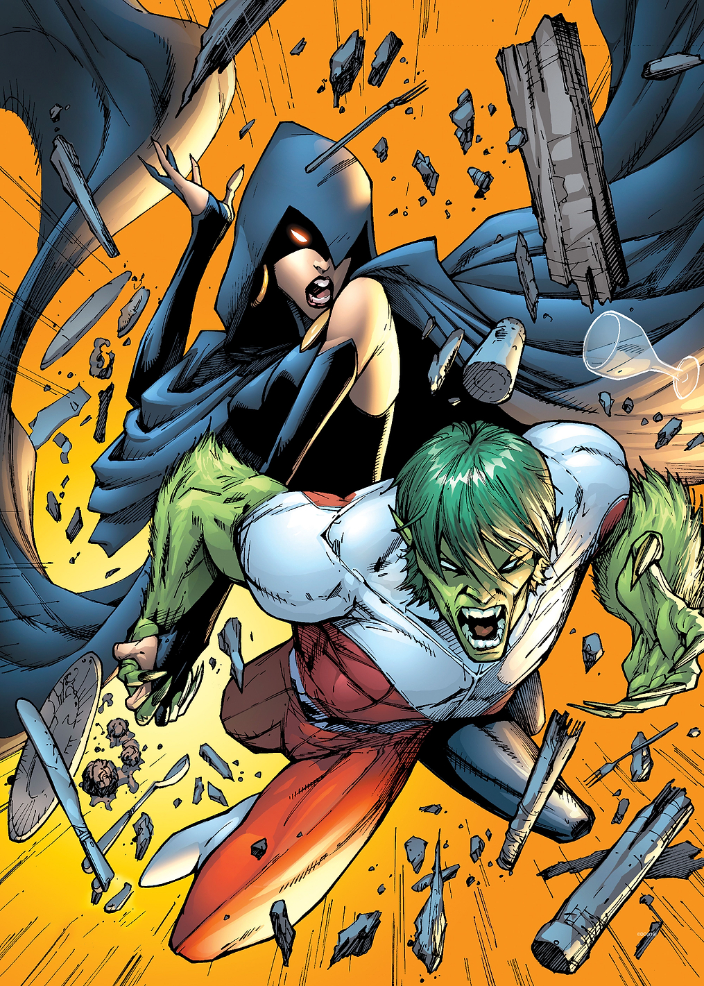 Raven and Beast Boy: постер из коллекции DC Comics