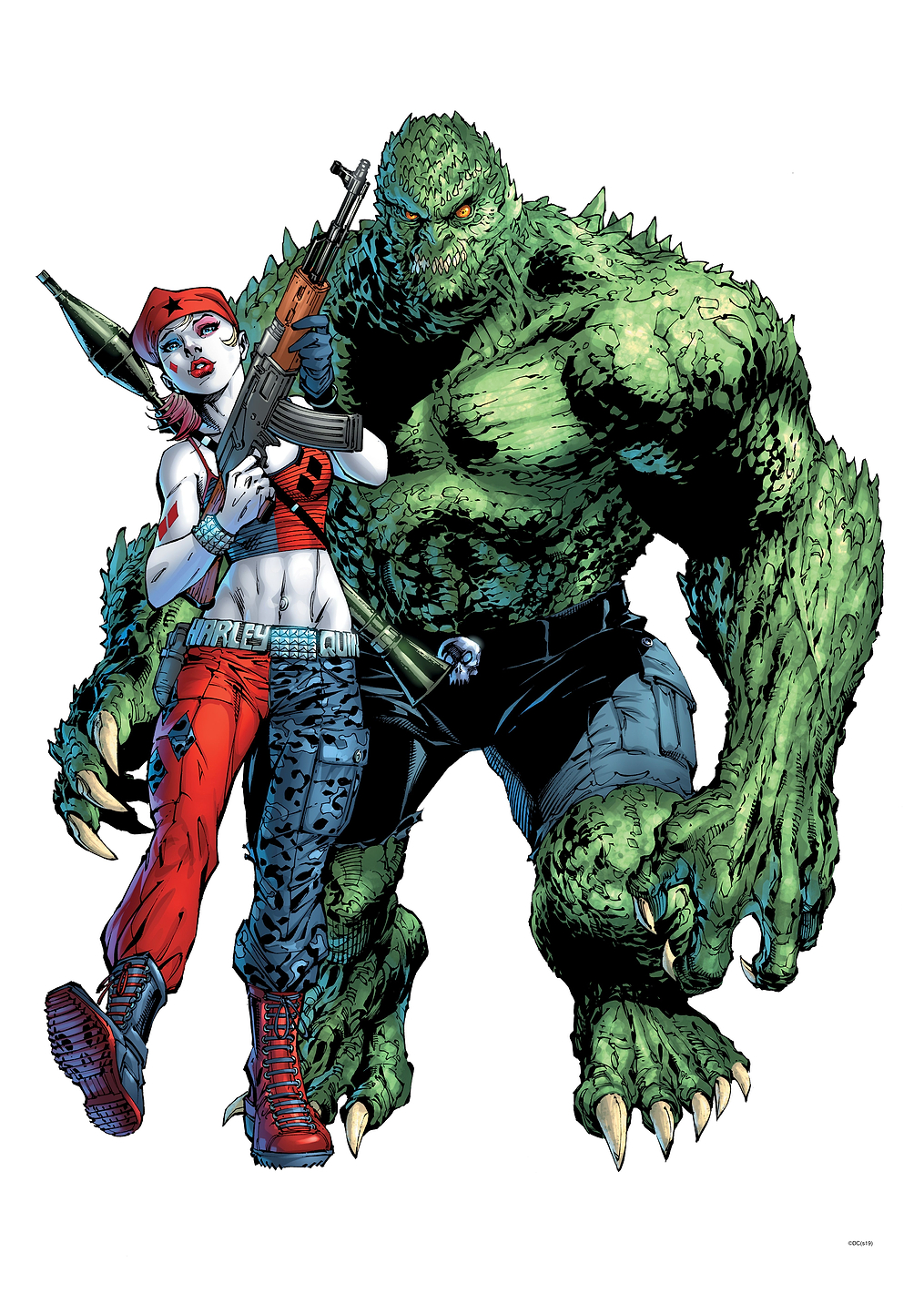 Harley and Croc: постер из коллекции DC Comics