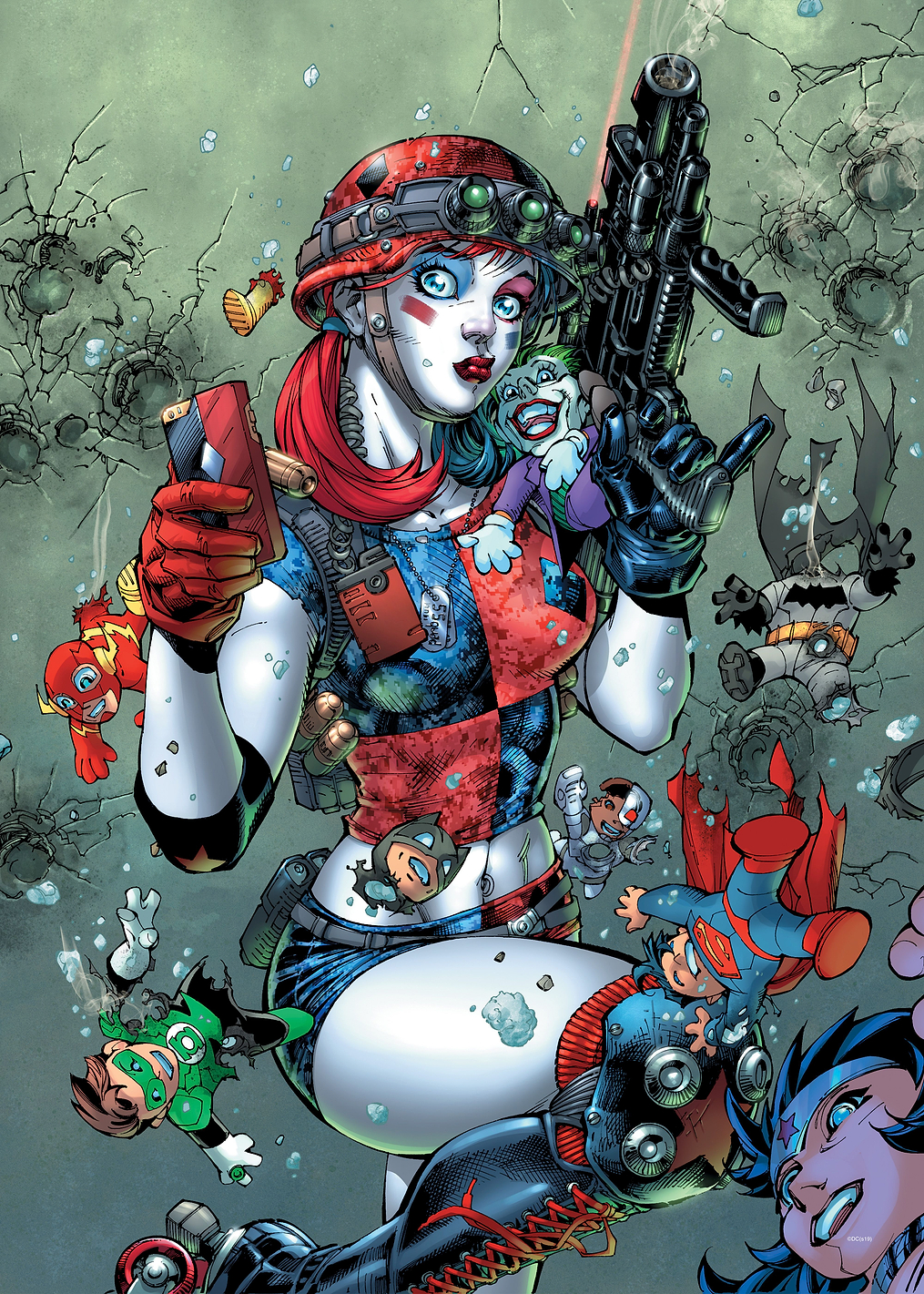Harley selfie: постер из коллекции DC Comics