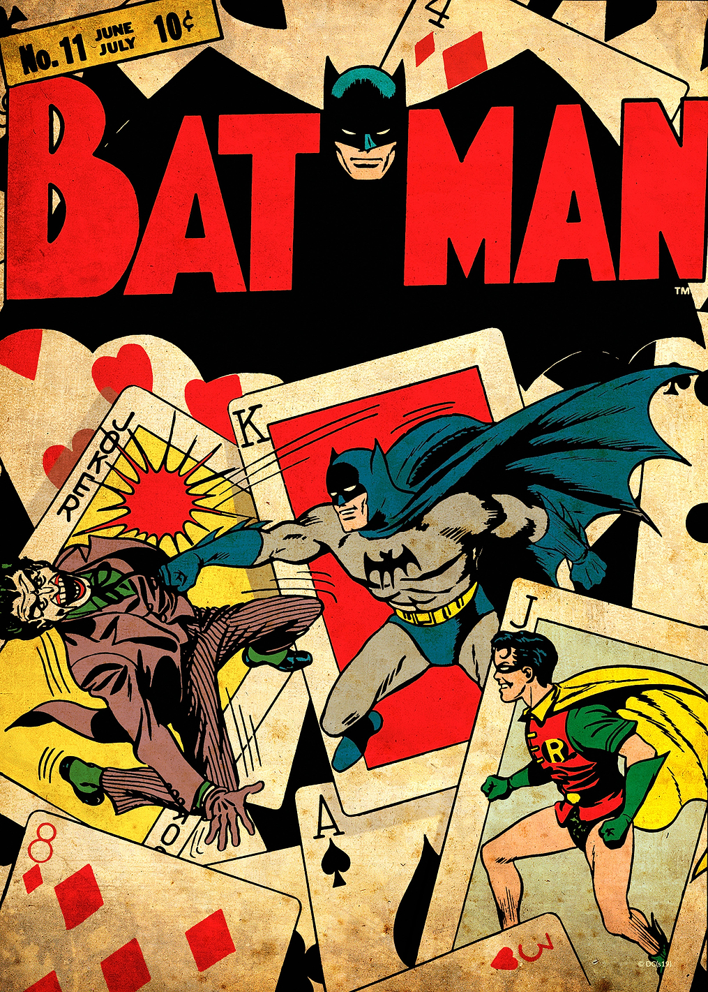 Batman Robin vs Joker 11 by Fred Ray and Jerry Robinson: постер из коллекции DC Comics