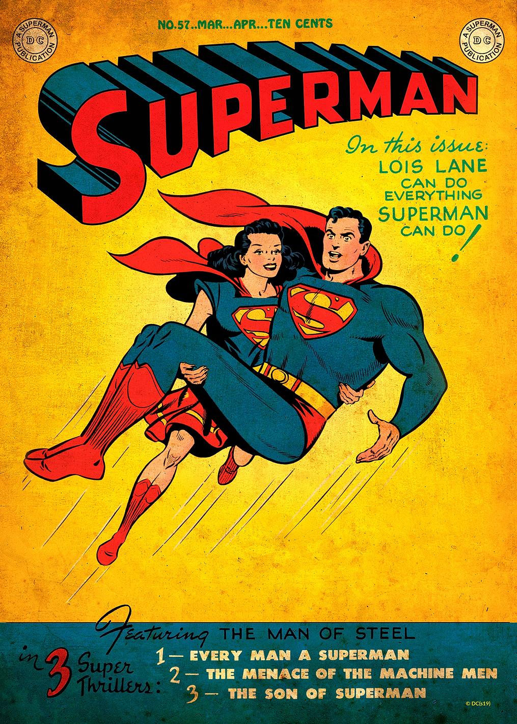 Superman 57 by Wayne Boring: постер из коллекции DC Comics