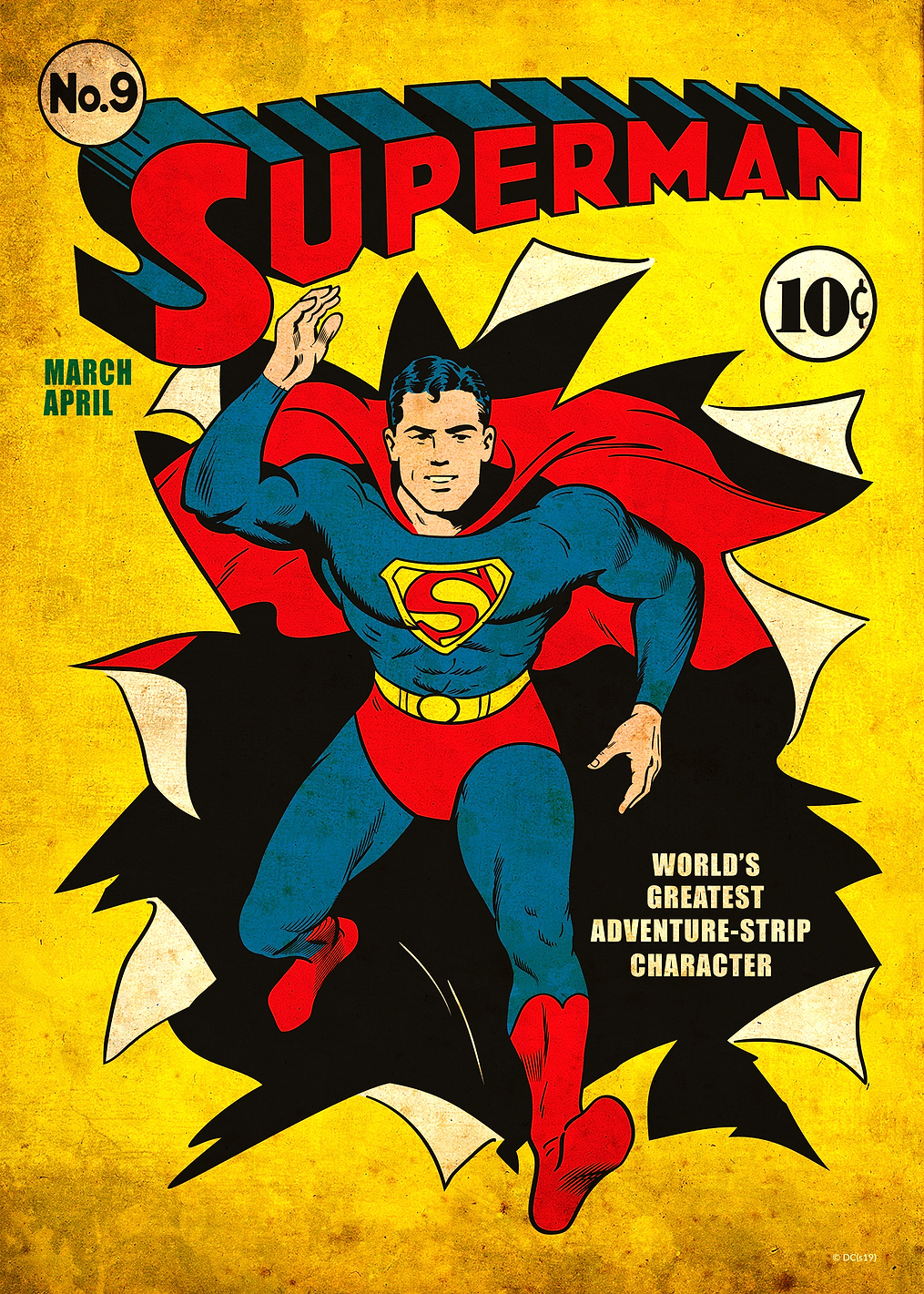 Superman 9 by Fred Ray: постер из коллекции DC Comics