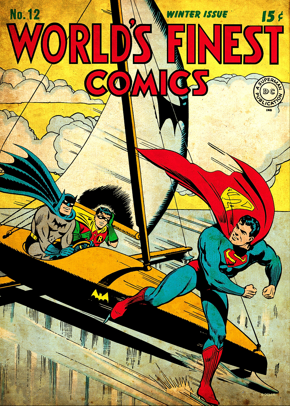 Worlds Finest Superman Batman Robin by Jack Burnley: постер из коллекции DC Comics