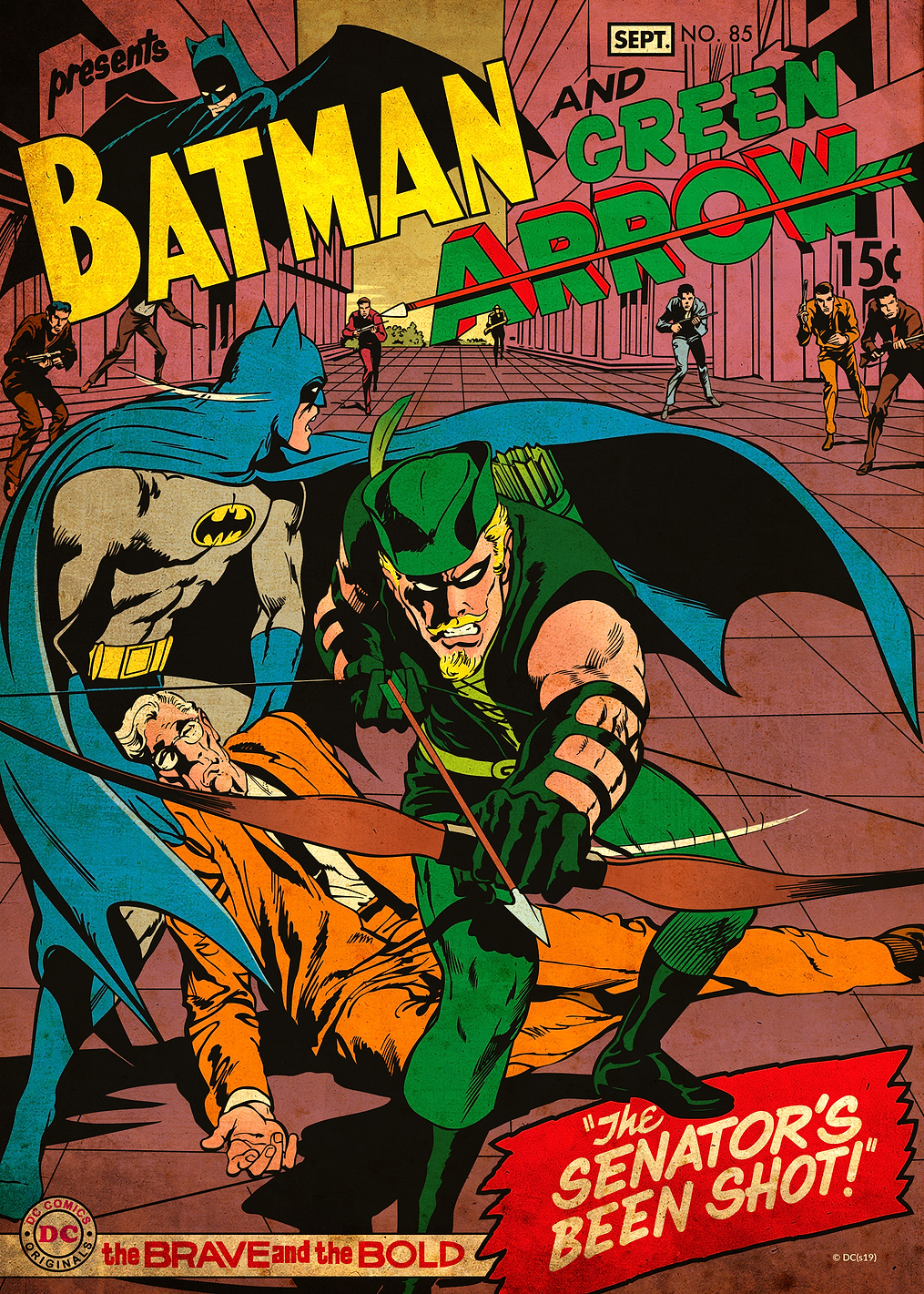 The Brave and the Bold Batman and Green Arrow by Neal Adams: постер из коллекции DC Comics
