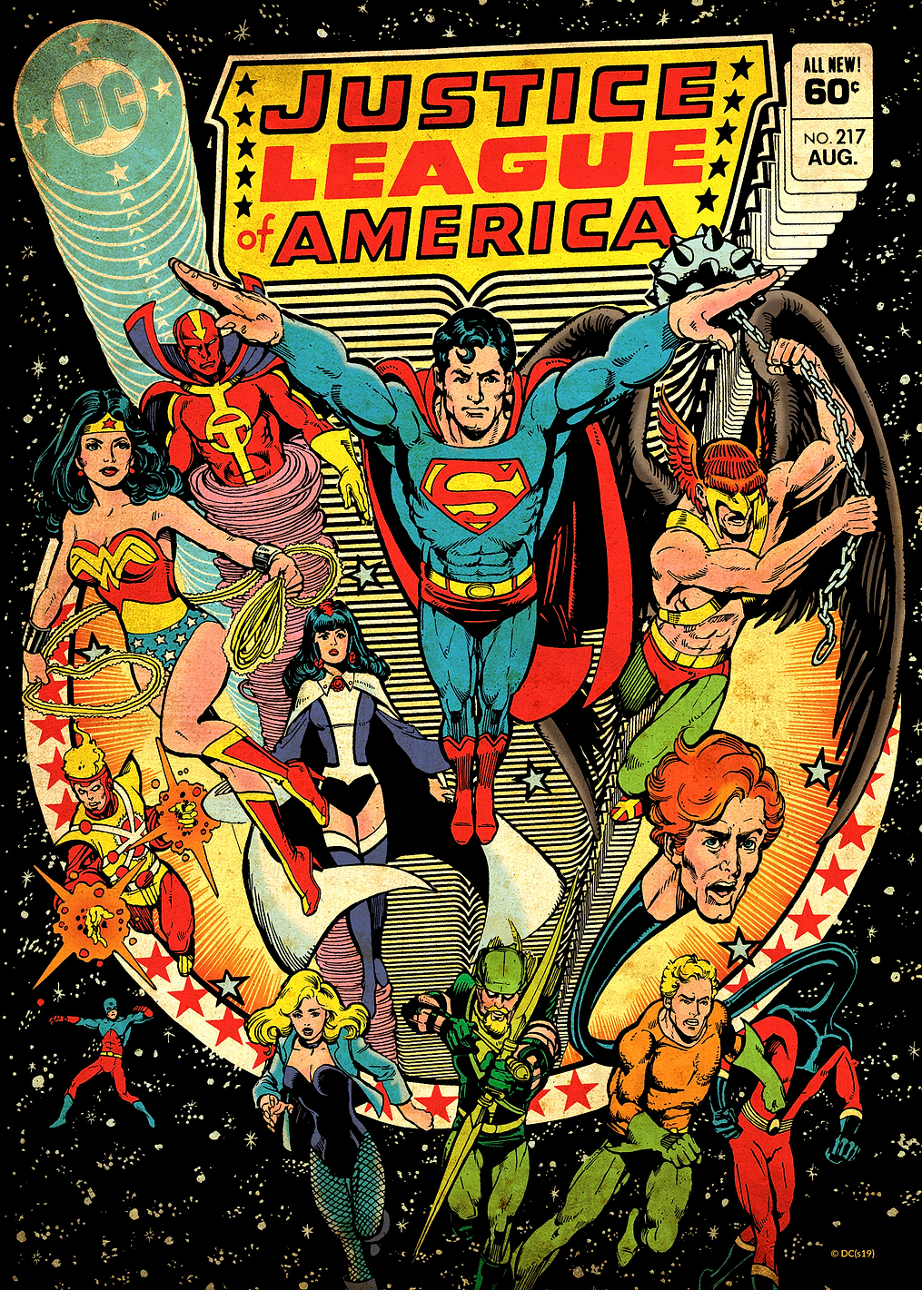 Justice League of America by George Perez: постер из коллекции DC Comics