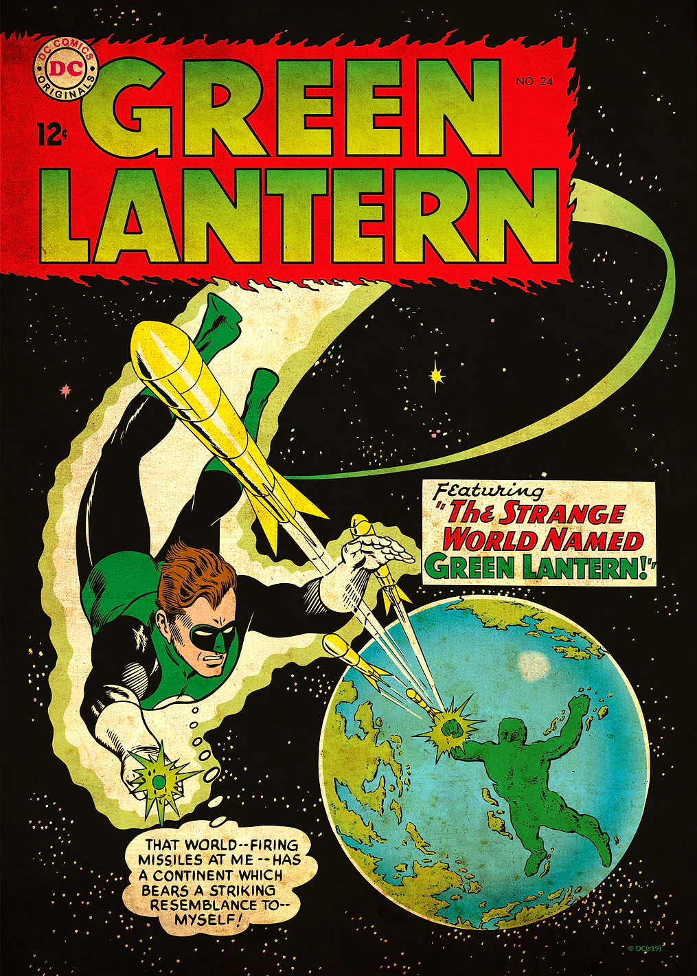 Green Lantern 24 by Gil Kane and Murphy Anderson: постер из коллекции DC Comics
