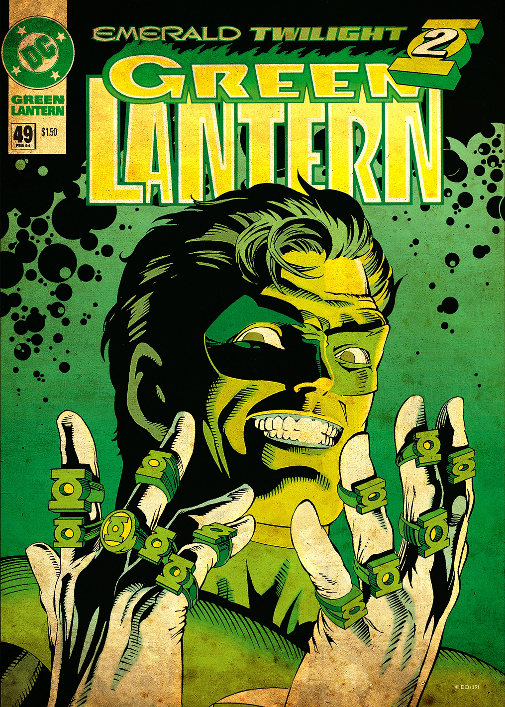 Green Lantern 49 by Darryl Banks and Romeo Tanghal: постер из коллекции DC Comics