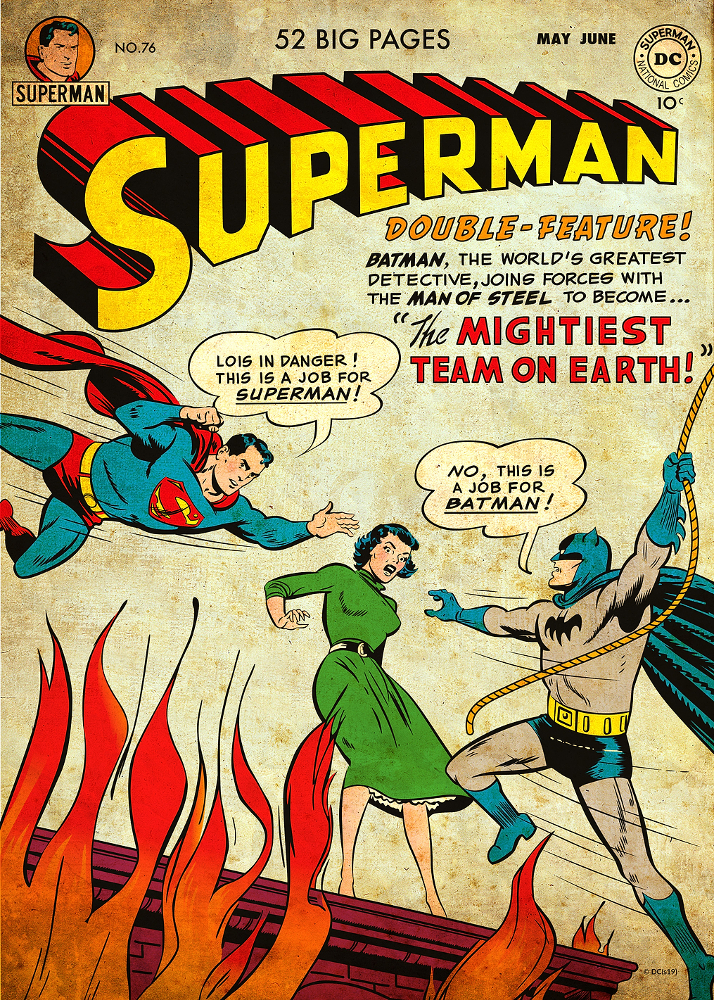 Superman 76 by Win Mortimer: постер из коллекции DC Comics