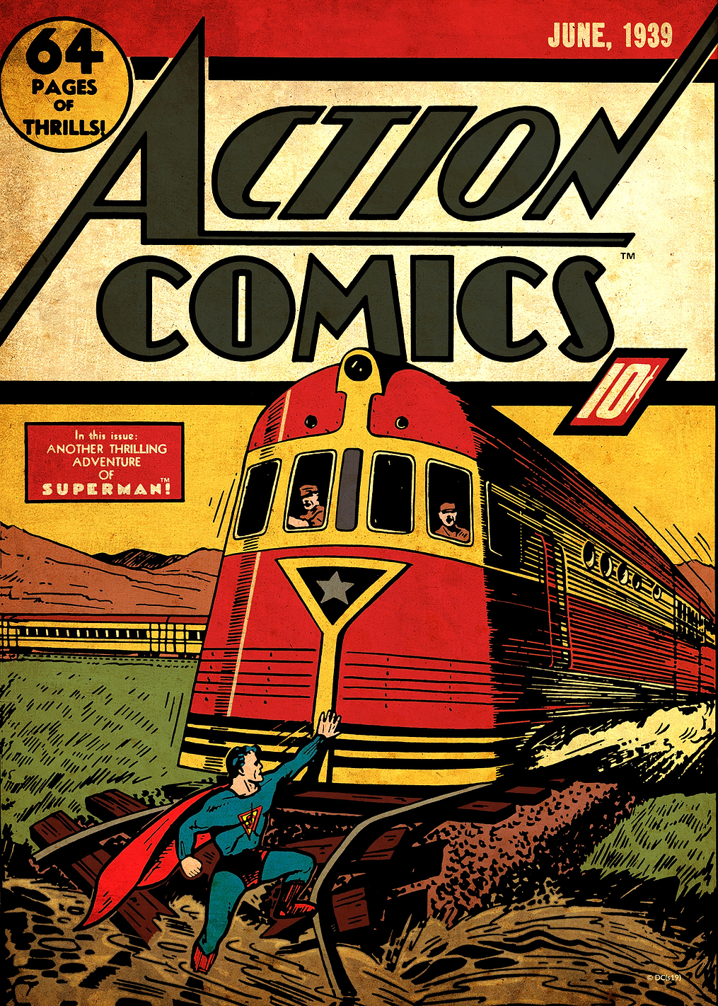 Action Comics Superman 13 by Joe Shuster: постер из коллекции DC Comics