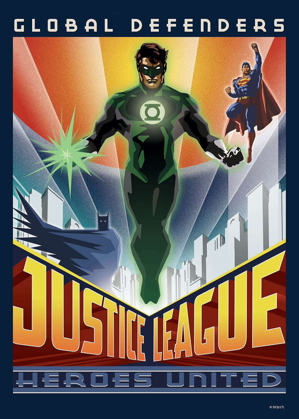 Global Defenders: постер из коллекции DC Comics