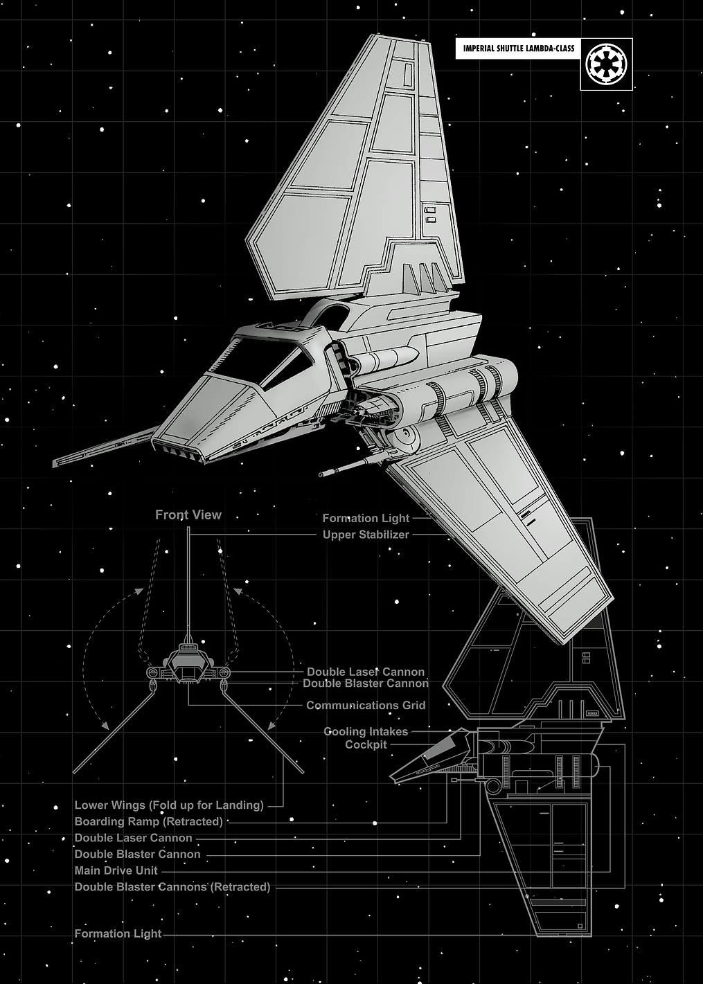 Shuttle Lambda: постер из коллекции Star Wars