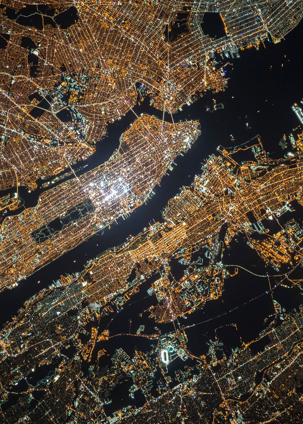 Manhattan New York: постер из коллекции Inspired by NASA