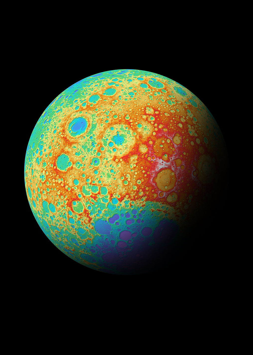 Psychodelic Moon: постер из коллекции Inspired by NASA