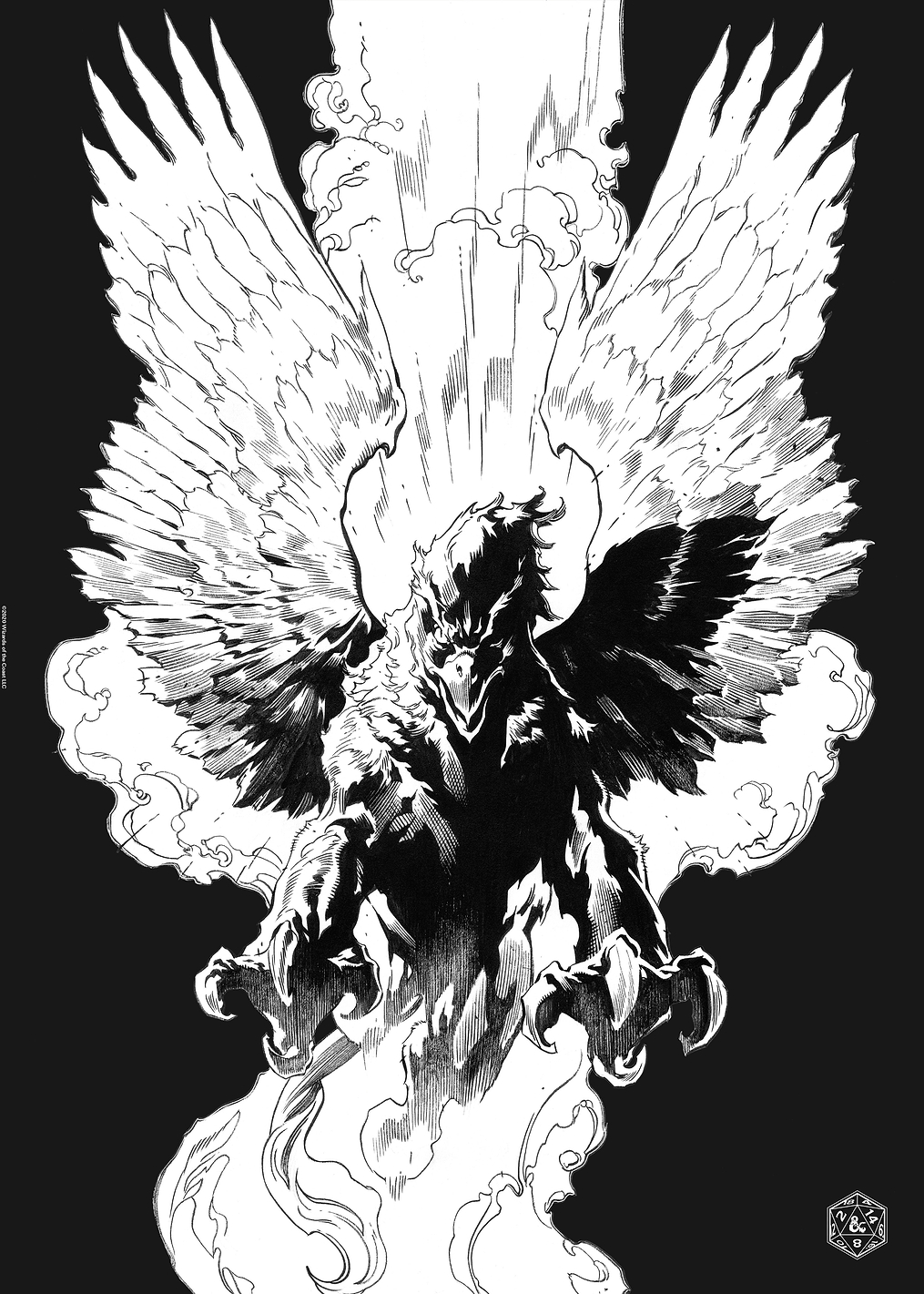 Black N White Griffon: постер из коллекции Dungeons And Dragons