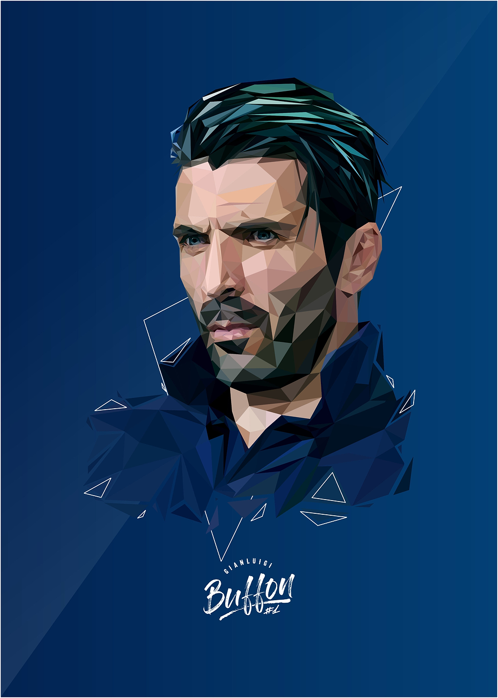 Gianluigi Buffon: постер из коллекции Килиан Мбаппе