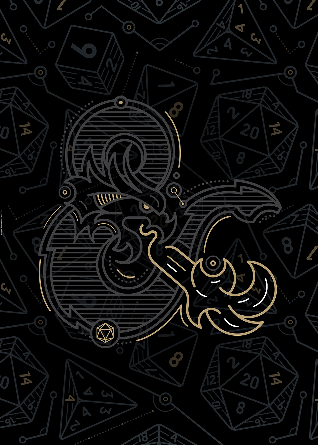 Logo and Dices: постер из коллекции Dungeons And Dragons
