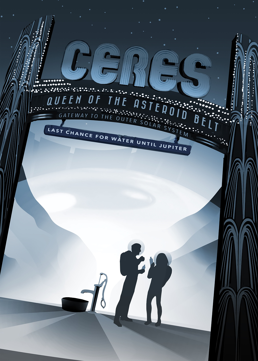 Ceres Asteroid: постер из коллекции Inspired by NASA