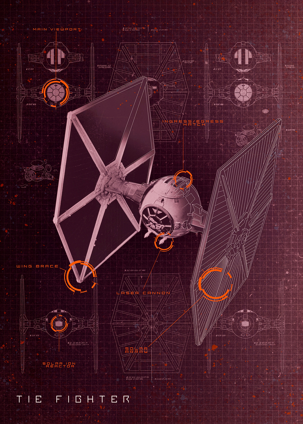 Tie Fighter: постер из коллекции Star Wars