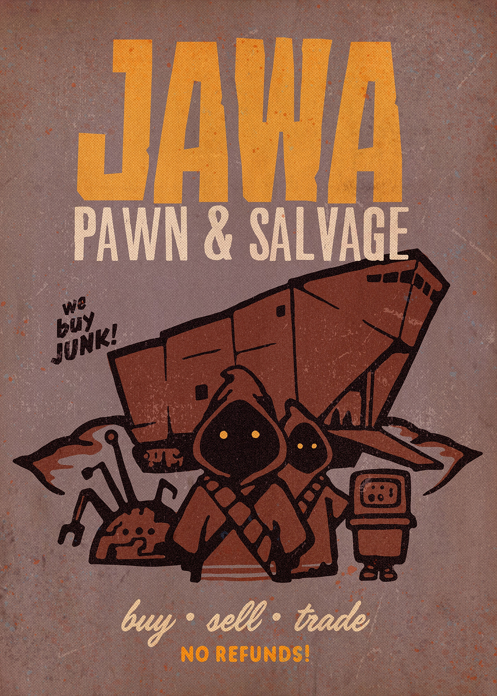 Jawa Pawn and Salvage: постер из коллекции Star Wars