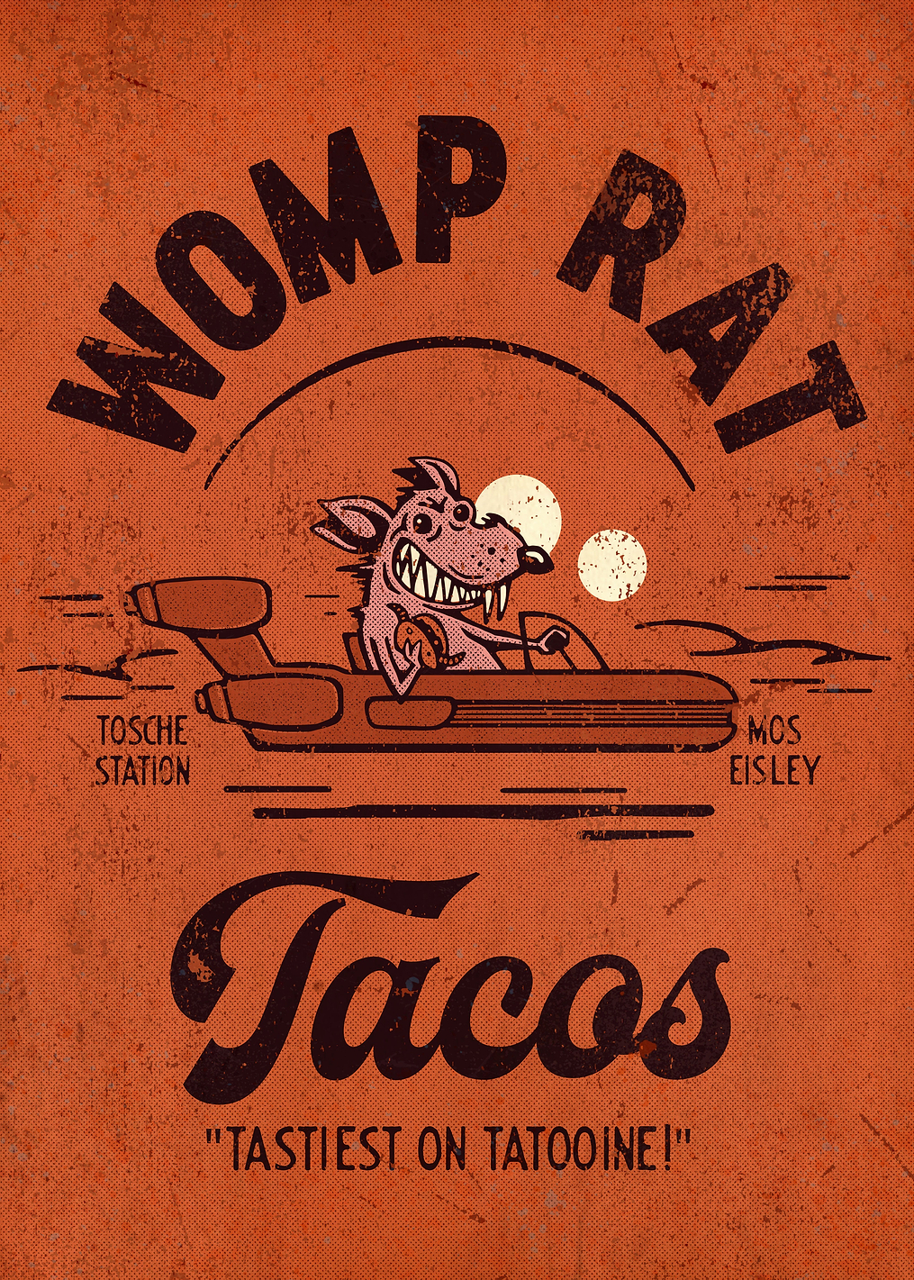 Womp Rat Tacos: постер из коллекции Star Wars