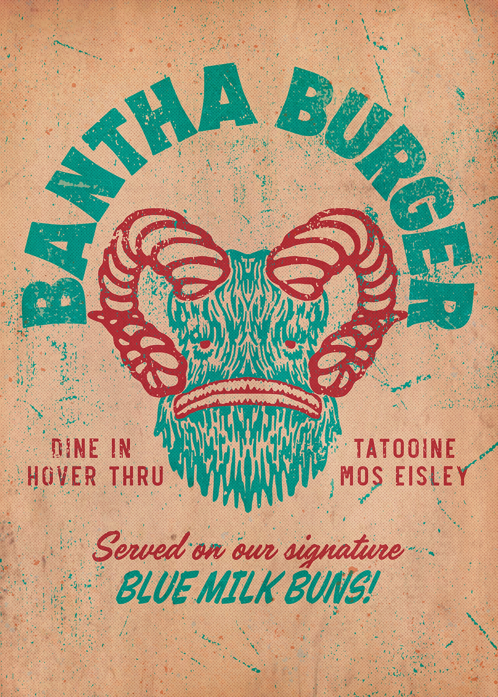 Bantha Burger: постер из коллекции Star Wars