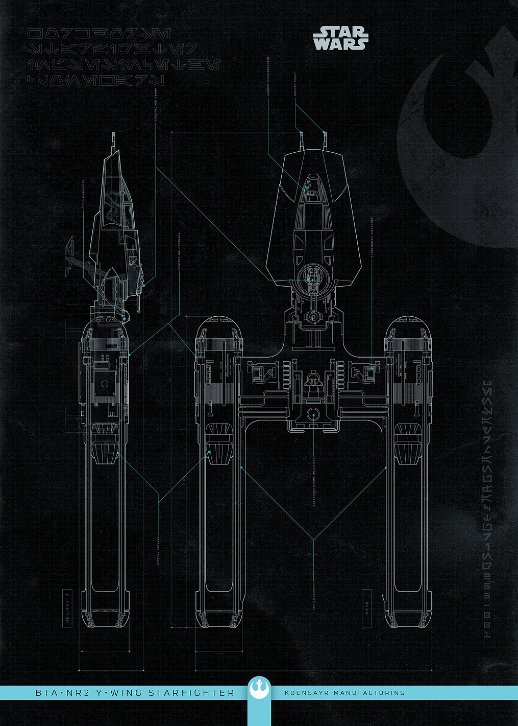 BTA Starfighter: постер из коллекции Star Wars