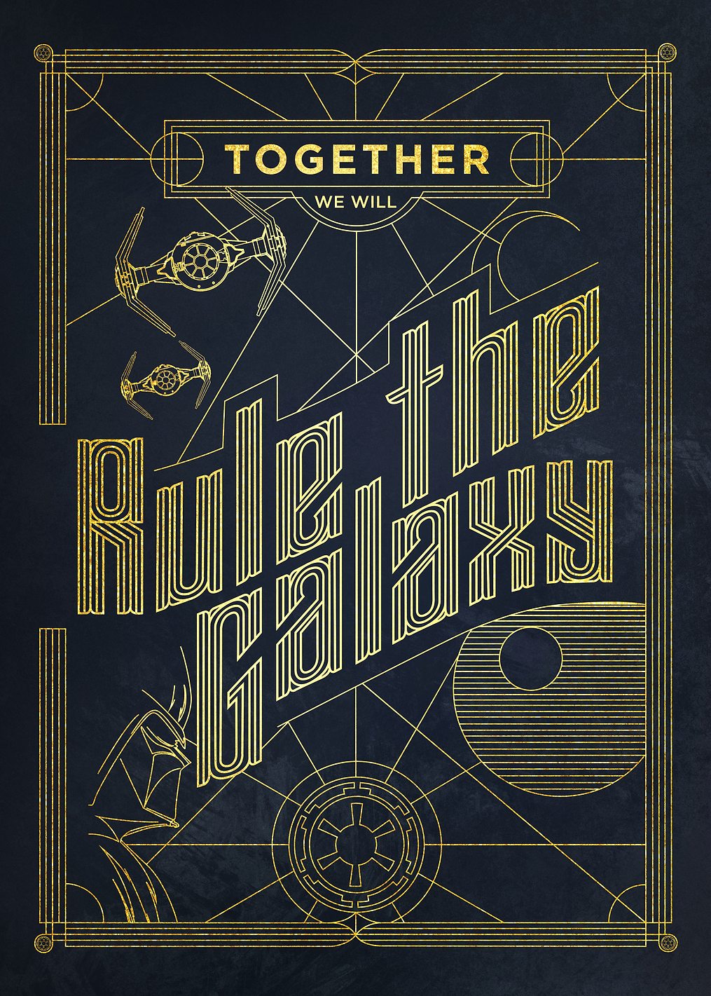 Rule The Galaxy Black: постер из коллекции Star Wars