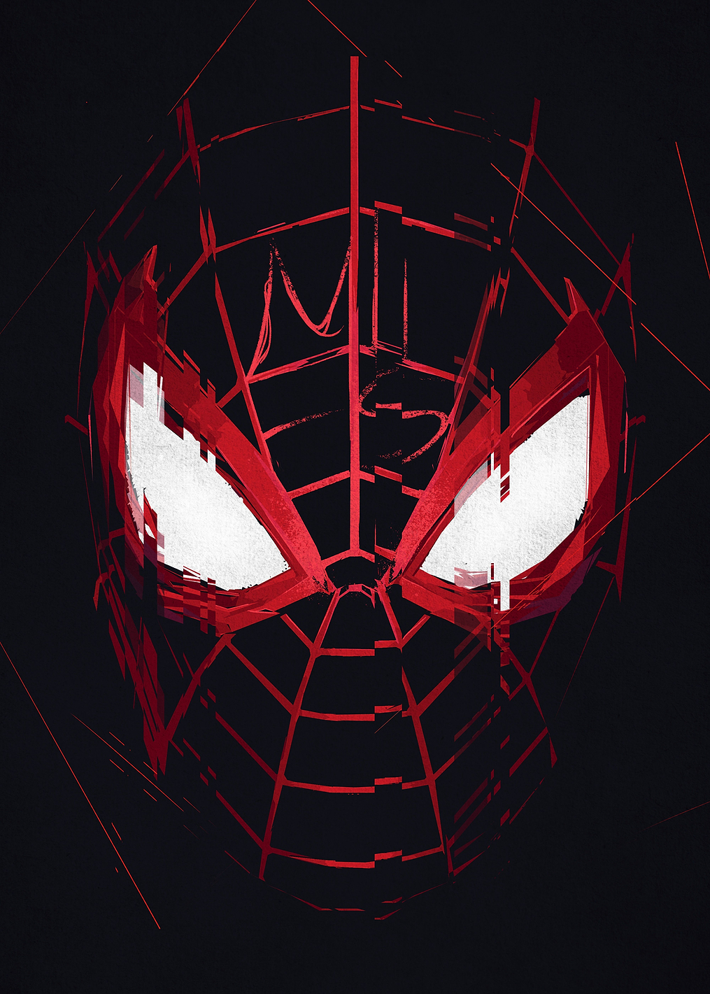 Miles Morales: Iconic Glitch Mask: постер из коллекции Marvel