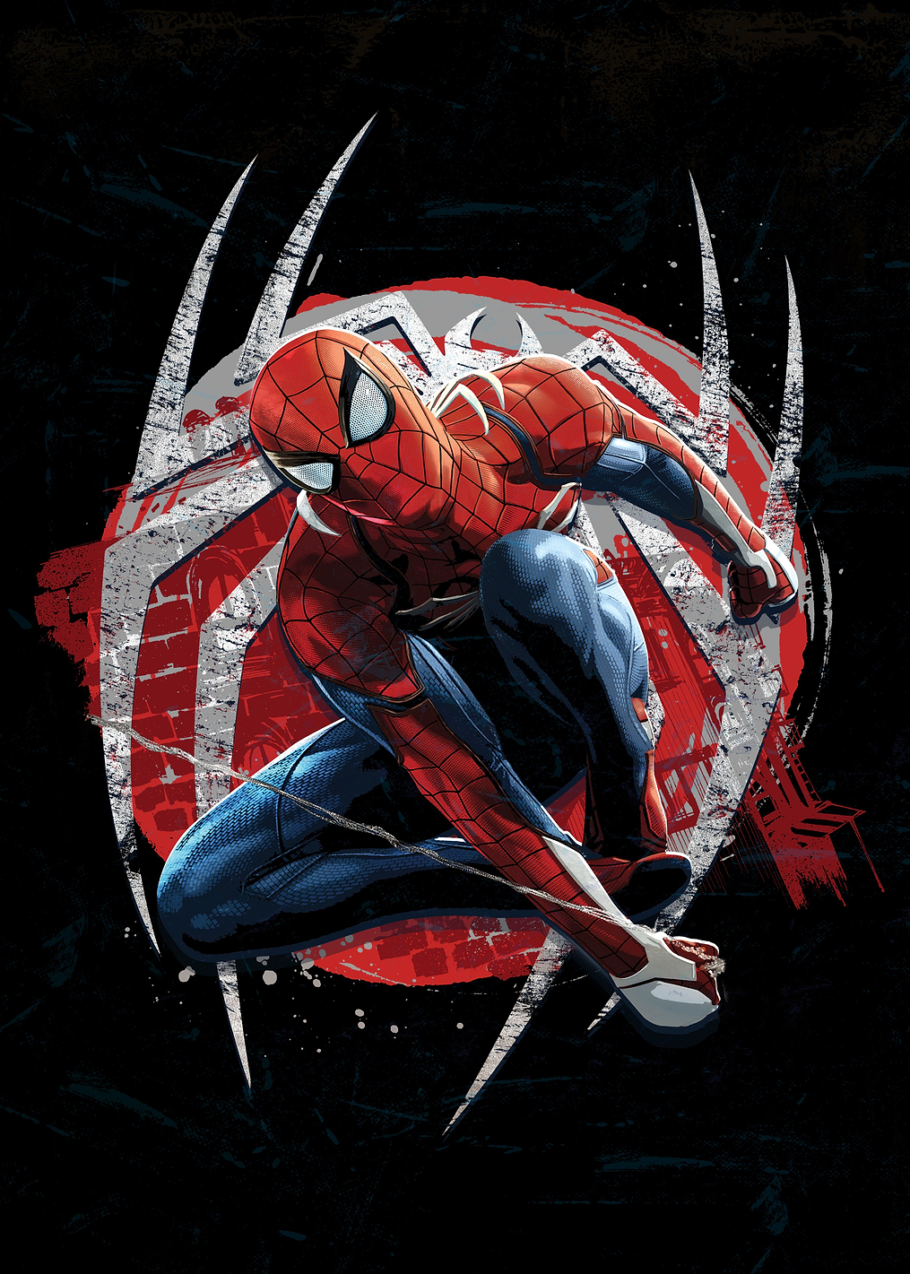 Spider-Man in Ready-to-Spring Pose: постер из коллекции Marvel