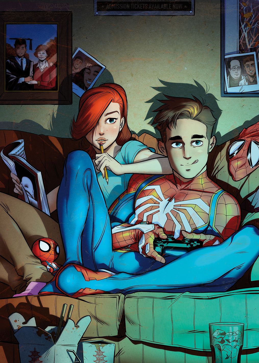 Spider-Man's Cozy Gaming Night: постер из коллекции Marvel
