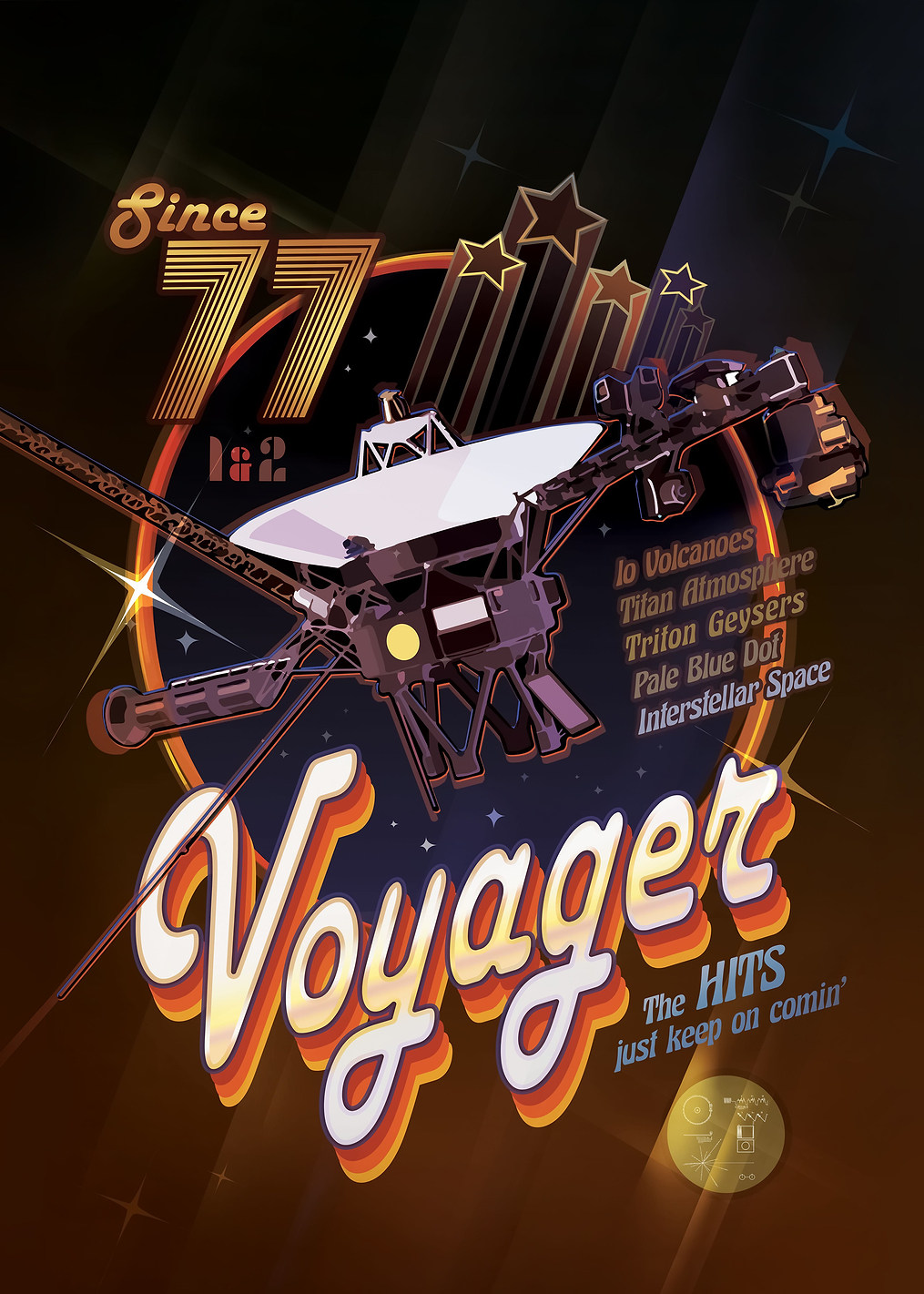 Voyager Disco Poster: постер из коллекции Inspired by NASA