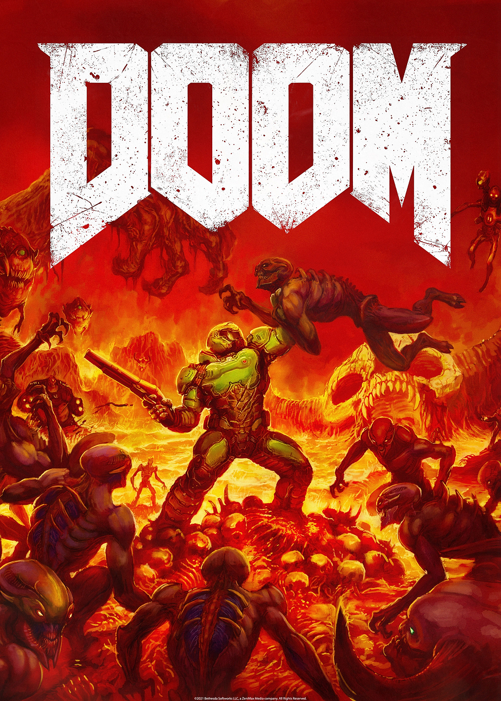 Demonic Forces Logo: постер из коллекции Doom